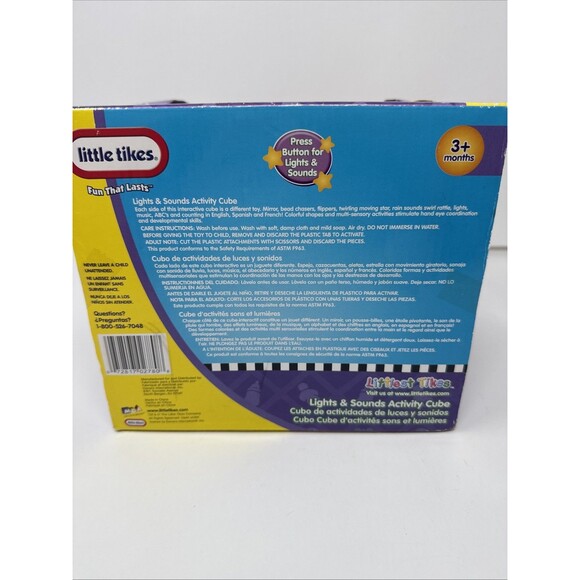 LITTLE Littlest TIKES Lights & Sounds Activity Cube Vintage NEW mirror music - Picture 5 of 9